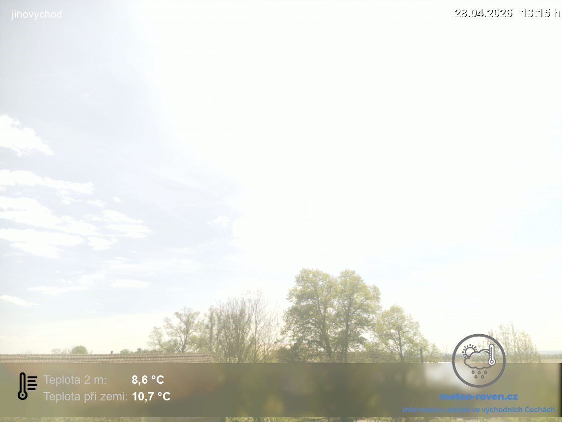 Animace poslední hodiny - Dolní Roveň jihovýchod